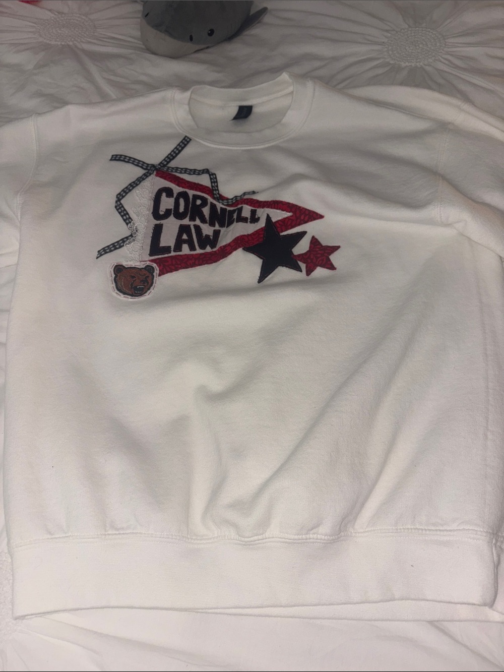 CUSTOM CORNELL LAW SCHOOL CREW NECK- vintage